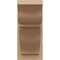 Ekena Millwork 8-in W x 16-in D x 16-in H Funston Trad Rough Cedar Woodgrain TimberThane Outlooker, Primed Tan OUTUR080X16X16FST04RCPR - alternate 3